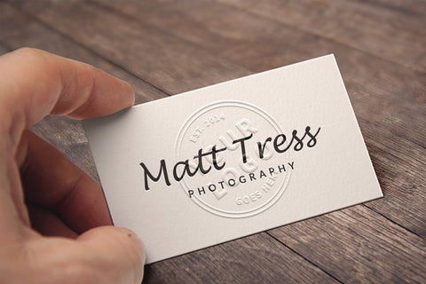 Digitally Embossed Business Cards